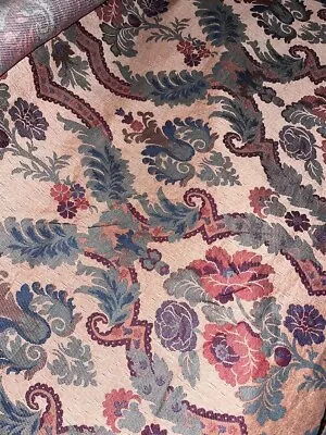 Cotton Upholstery Fabric. Matelasse 5 Colors In This Tapestry 56” X 3 Yds • $12