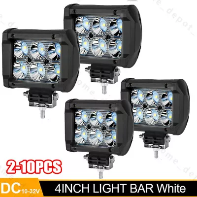 2/10pc 4Inch LED Work Light Bar Spot Pods Fog Lamp Offroad Driving Truck SUV 4WD • $34.99