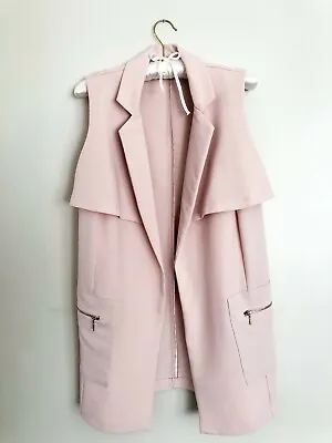 £9 • Buy Women Baby Pink Longline Vest Blazer Size S/8 Never Worn