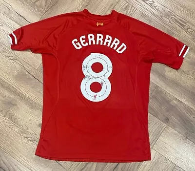 Liverpool 2013/2014 Warrior Home Shirt - GERRARD #8 - Size Adult Large • £4.99