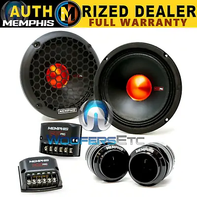 Memphis Mjp6c 6.5  Mojo Pro Audio 250w Component Speakers Tweeters Crossovers  • $369.99