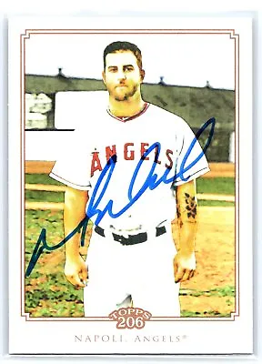 Mike Napoli  Signed Autographed Card 2010 Topps 206 #110 • $9.95