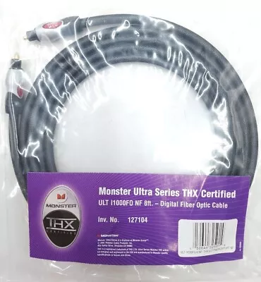 Monster Cable Ultra Series THX 1000 ULT I1000FO NF Digital Fiber Optic Cable 8'  • $79.88