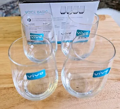 Drinking Glasses New Vivo Voice Basic By Villeroy & Boch Set Of 4 397ml/13oz • $22