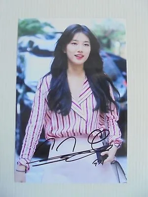 Suzy Bae Miss A 4x6 Photo Korean Actress KPOP Autograph Signed USA Seller SALE 1 • $14.99
