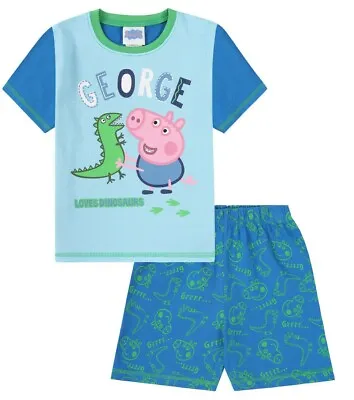 £10.99 • Buy Dinosaur Peppa Pig Pyjamas 1 To 5 Years George Pig Pyjamas George SHORT Pjs 