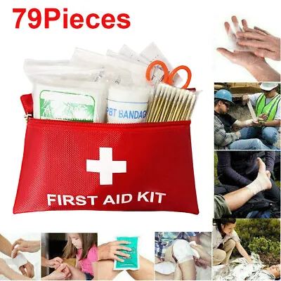 First Aid Kit Medical Emergency Trauma Military Survival Travel Portable US • $6.99