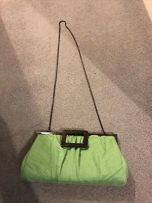 Précis Lime Green Linen Handbag • £2.99