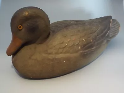 Vtg Carry-lite Paper Papier Mache Glass Eye Hunting Decoy Duck  • $31.98