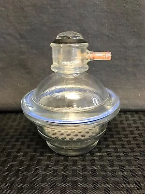 $189.99 • Buy WHEATON 100mm Dry-Seal Glass Vacuum Desiccator W/ Plate O-Ring 40/35 Sleeve