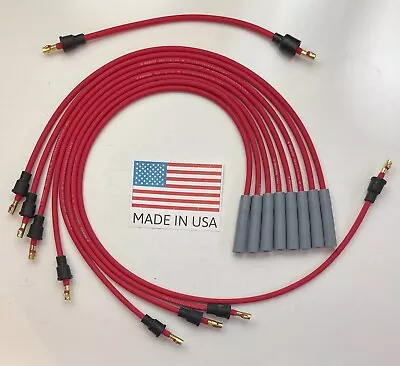 1965-80 INTERNATIONAL HARVESTER RED SPARK PLUG WIRES 392 345 304 266 Points Cap • $57.95