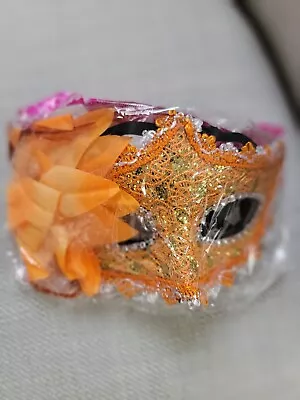 Masquerade Eye Mask With Feathers & Sequins Halloween Lot Of (5) • $12