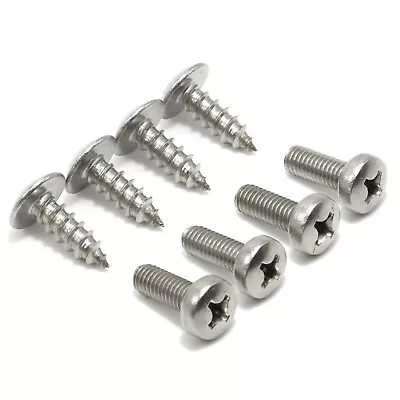 License Plate Screws For Nissan Maxima - Stainless Steel (Pack Of 8) • $9.16