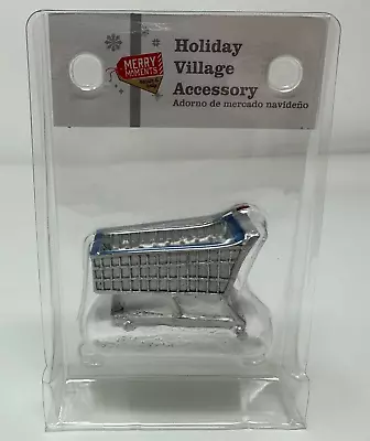 Merry Moments Grocery Cart Christmas Snow Village Acc. Figurine New • $9.99