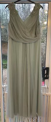 Monsoon Ladies Prom Occasion Dress Mint Green Size 16/18 • £30