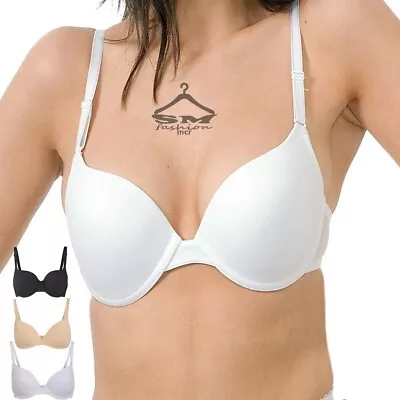 Padded T-shirt Bra Full Cup Coverage Underwired Support Perfect Comfort Leisure • £8.99