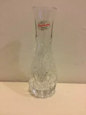 £12 • Buy Royal Brierley Clear Glass Vase 15cm Tall