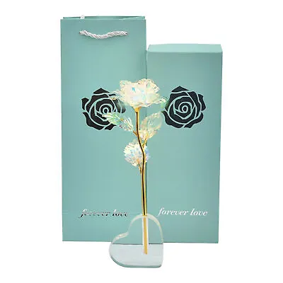 $25.59 • Buy Anniversary Artificial Flower With Gift Box Valentines Day Rose Wedding