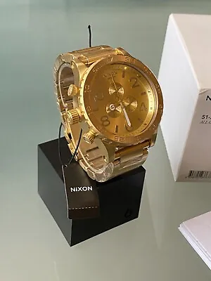 Nixon 51-30 Chrono All Gold  A083-502 • $249