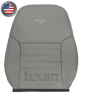 01 02 Ford Mustang GT V8 Driver Lean Back Perforated Leather Seat Cover Gray • $207.68