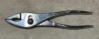 Snap On#49 - Vintage Chrome Vacuum Grip 9” Slip Joint Pliers/Cutters-USA- • $49.99