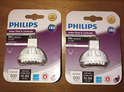 TWO Philips 50w LED  Indoor Flood And  Landscape Replacement Bulb 12 V New • $7