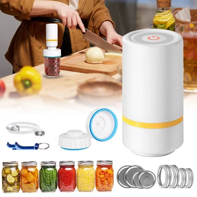 $19.99 • Buy Sealer Jar Vacuum Kit Foodsaver Jars Canning Mouth Wide Hose Saver New Jar