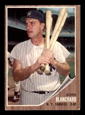 1962 Topps Baseball #93 John Blanchard VG/EX *e1 • $4