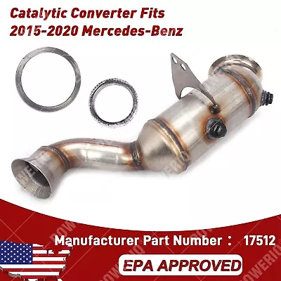 Front Catalytic Converter Fits 2015 2016 2017 2018 2019 2020 Mercedes-Benz • $262