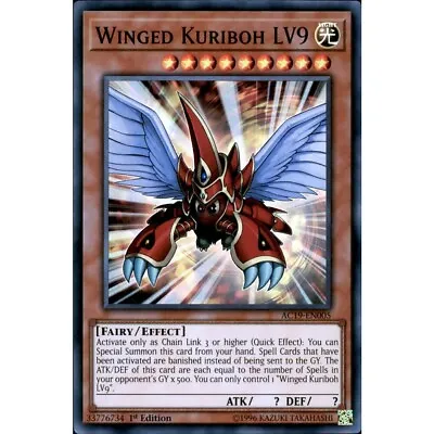 Winged Kuriboh LV9 AC19-EN005 Yu-Gi-Oh! Card Super Rare 1st Edition • £2.75