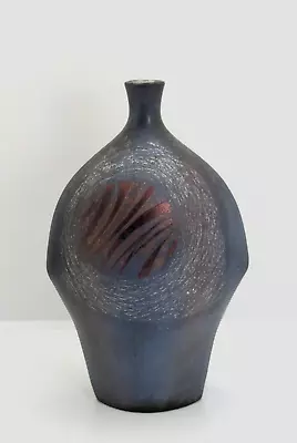 ANNE   Ann   JAMES British Studio Pottery Sculptural Raku Abstract Vase • £150