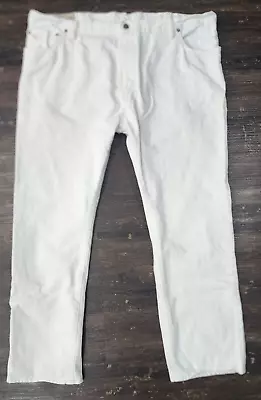 Polo Ralph Lauren Jeans Mens 44x32 Off White Cream Hampton Straight Tall 7 • $39.95