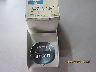 NOS 1963 1964 CHRYSLER Newport New Yorker 300 TEMPERATURE GAUGE MOPAR 2426016 • $145