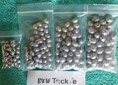 200 Count Lead Egg Slip Sinkers Assorted Sizes Free Shipping • $24.99