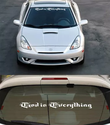 God Is Everything Windshield Decal Sticker Jesus Front/Back Car Truck SUV #C • $12.99