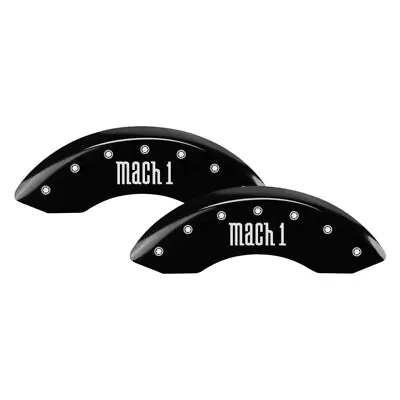 MGP Gloss Black Caliper Covers W Mach 1 Logo Engraving Full Kit 4 Pcs • $289