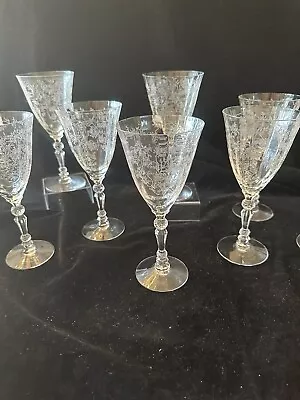 Fostoria Chintz Water Goblets 7 5/8” Lot Of 12 • $115