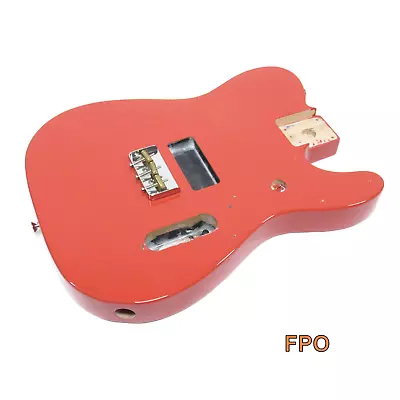 Fender Noventa Telecaster Body Bridge Comp Brass Saddles Fiesta Red Tele Body • $359.95