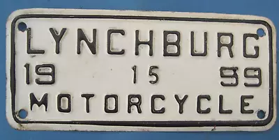 $44.99 • Buy 1959 Lynchburg VA Motorcycle License Plate Very Good To Excellent Condition