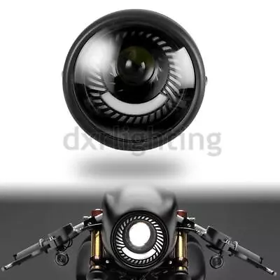 6.5  In Motorcycle LED Headlight Hi/Lo DRL White Universal For Bobber Cafe Racer • $35.98