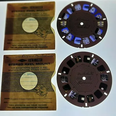Personal Reel Mounts View-master 2 Reels Florence Cathedral & Methodists Italy • $24.99