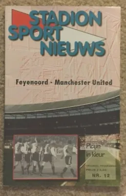 1997-98 FEYENOORD V MAN UTD Champions League Programme STADIUM Edition • £2.49