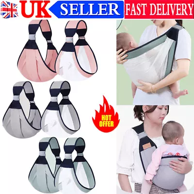 Lightweight Baby Carriers Front Sling Wrap Breathable Ergonomic Backpack Newborn • £3.98