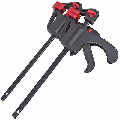 2x 6  QUICK RAPID T BAR SPEED CLAMP SET FAST RATCHET SPREAD VICE HOLDER  150MM • £7.99
