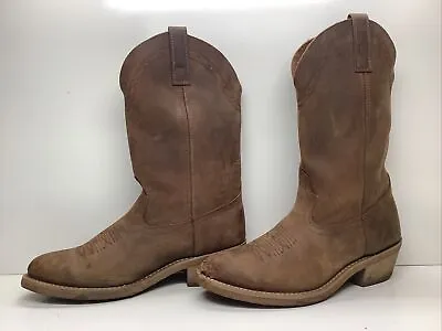 Mens Masterson Boot Co Cowby Suede Dark Brown Boots Size 9 D • $26.99