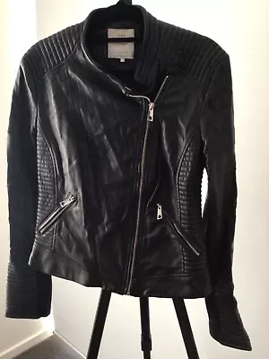 Zara Trafalgar Moto Biker Jacket Black L • $19.99