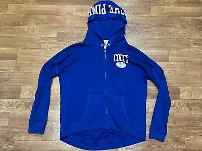 Victoria's Secret Pink Indianapolis Colts Bling Hoodie Blue Size Medium • $20