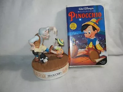 Pinocchio (VHS Masterpiece) Walt Disney And  Music Box Rare Combo • $35