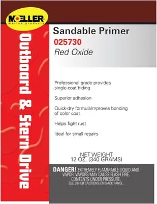 Moeller Marine Paint Primer 025730 Base Coat/Sandable/Self-Etching • $55.16