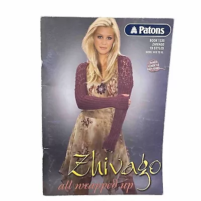 Patons  Zhivago 8 Ply Knitting Patterns Book Ladies Jackets Wraps XXS To XL • $16